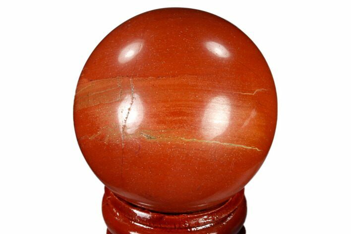 Polished Red Jasper Sphere - Brazil #116026